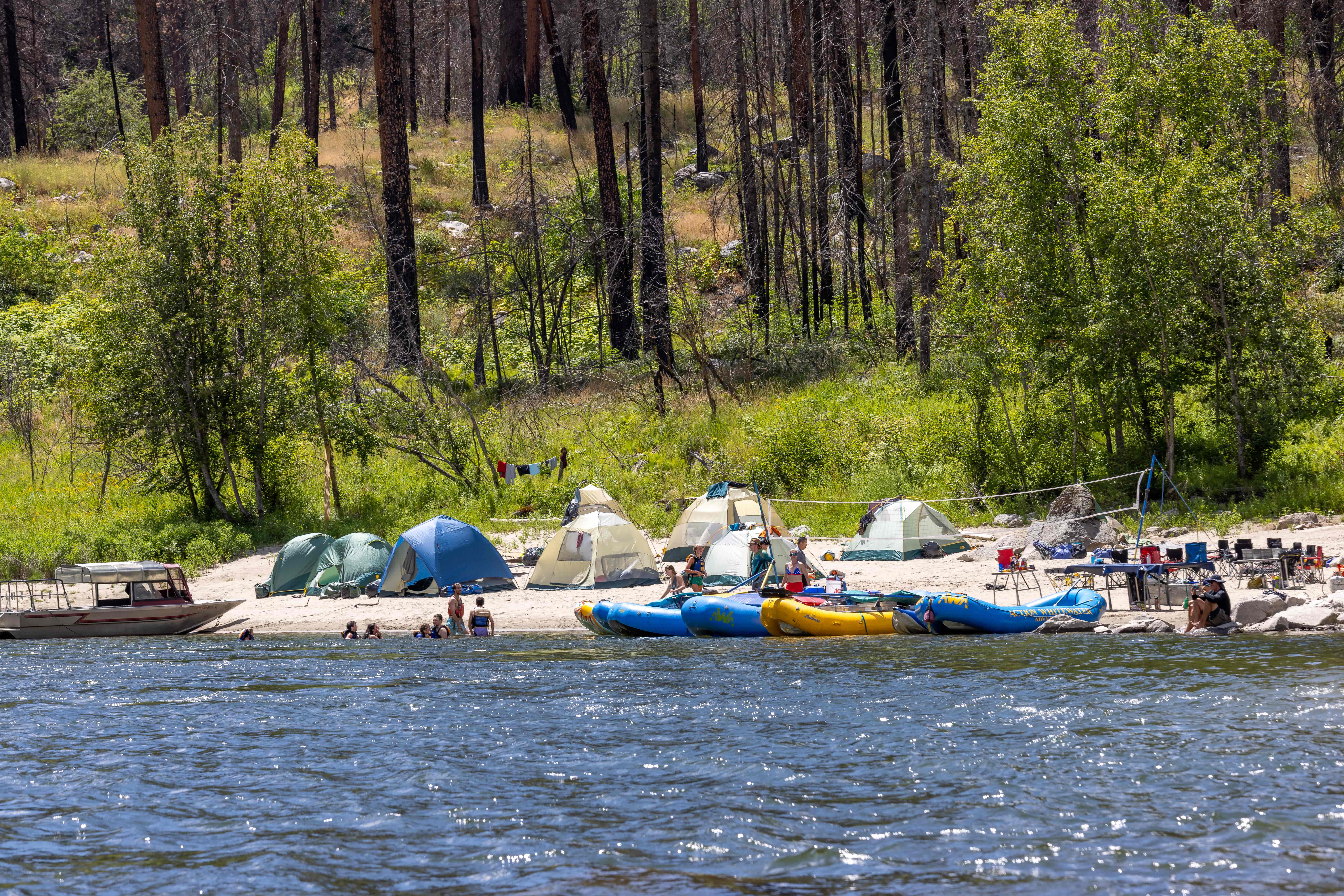 Action Whitewater Adventures Camp Comfort and Tents
